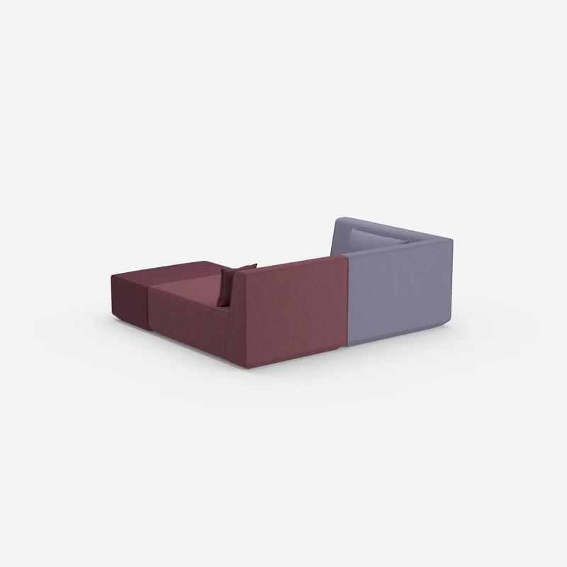 Tiefes modulares Ecksofa