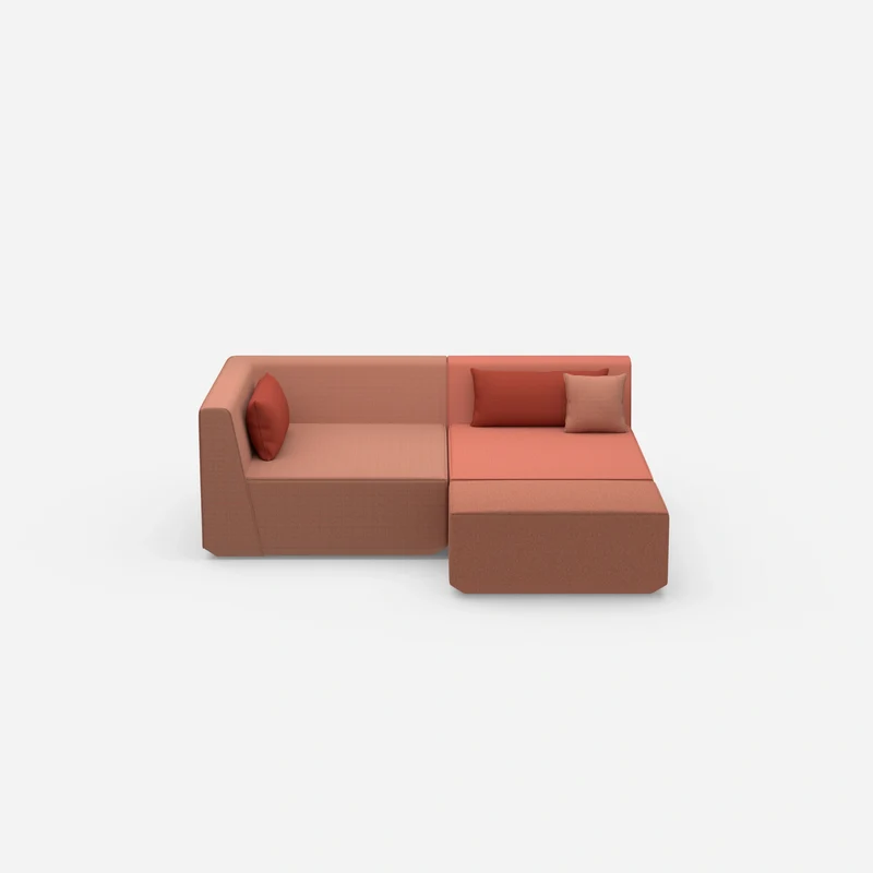 Tiefes modulares Ecksofa