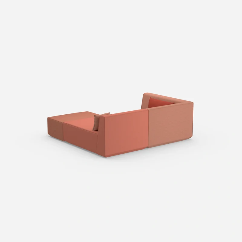 Tiefes modulares Ecksofa