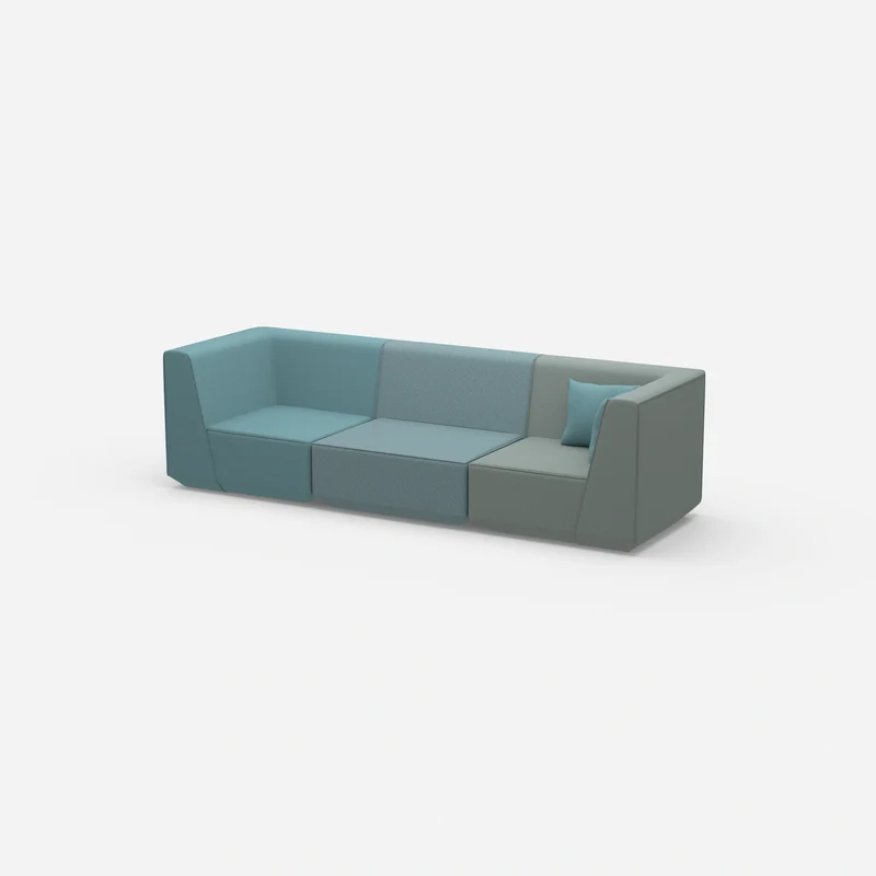 Modulares Sofa in Blau