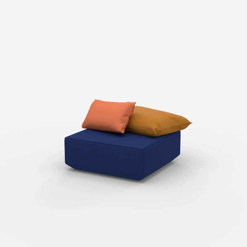 Quadratischer Sitzpouf