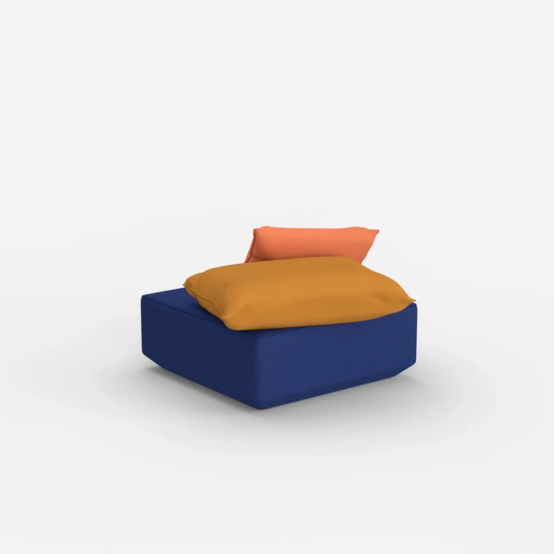Quadratischer Sitzpouf