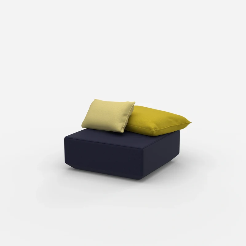 Quadratischer Sitzpouf