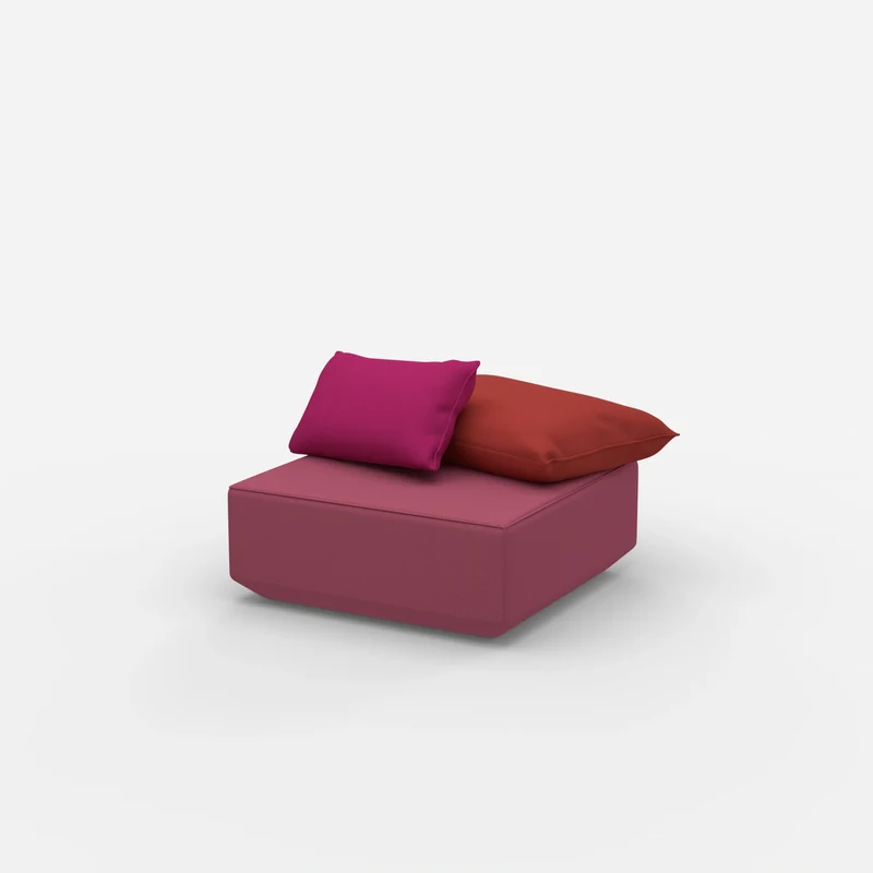 Quadratischer Sitzpouf