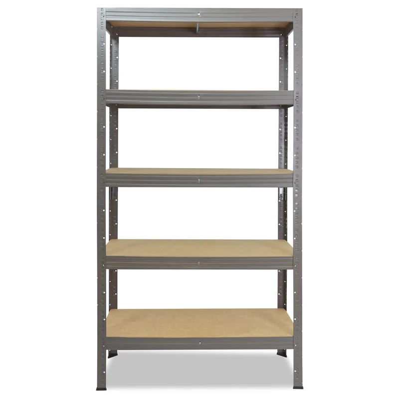 shelfplaza PRO Schwerlastregal 200x75x45 cm grau mit 5 Böden