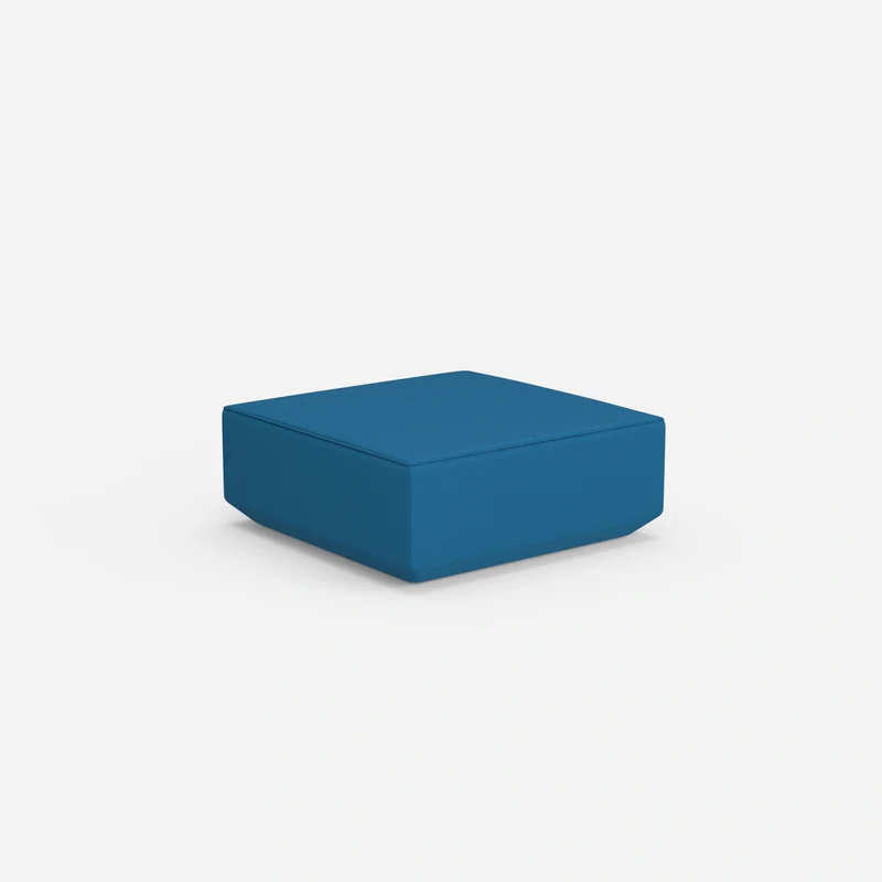 Moderner Pouf blau