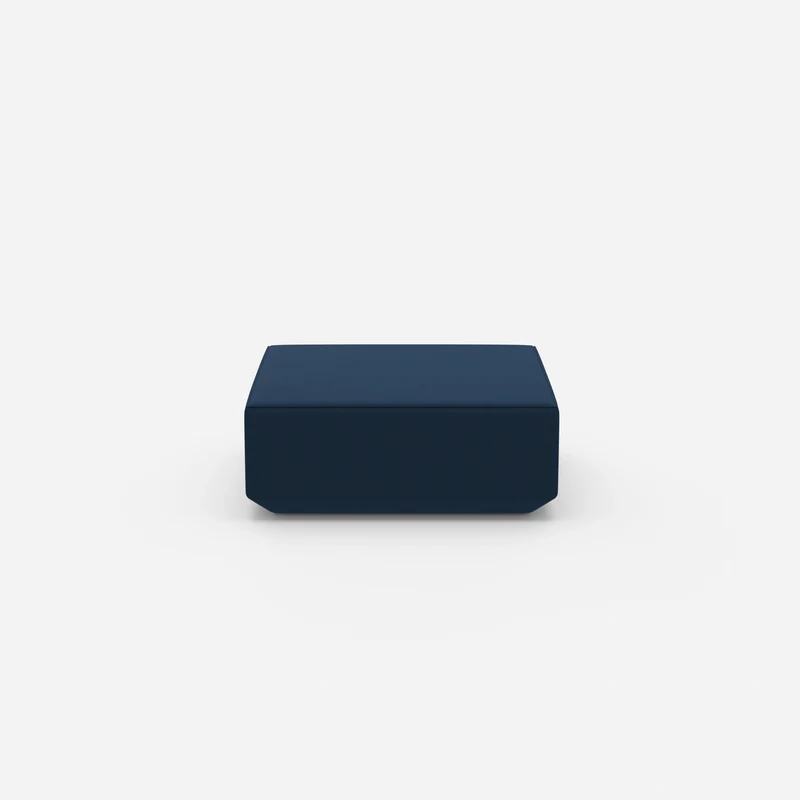 Moderner Pouf blau