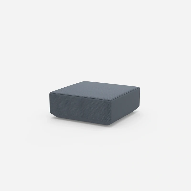 Moderner Pouf blau