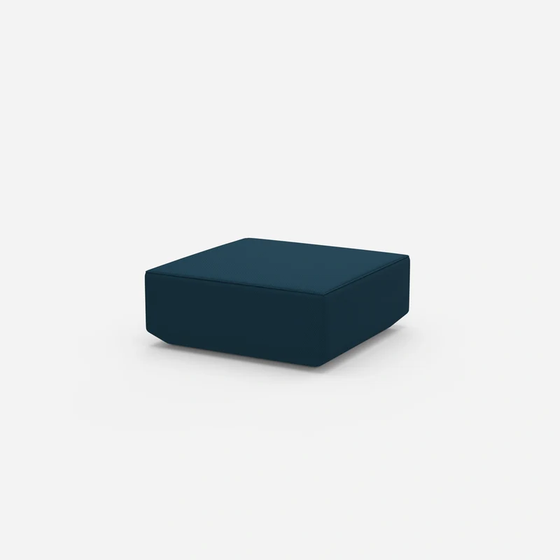 Moderner Pouf blau