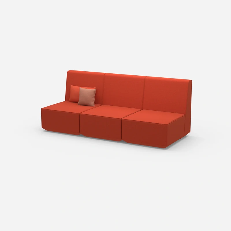 3er Sofa rot