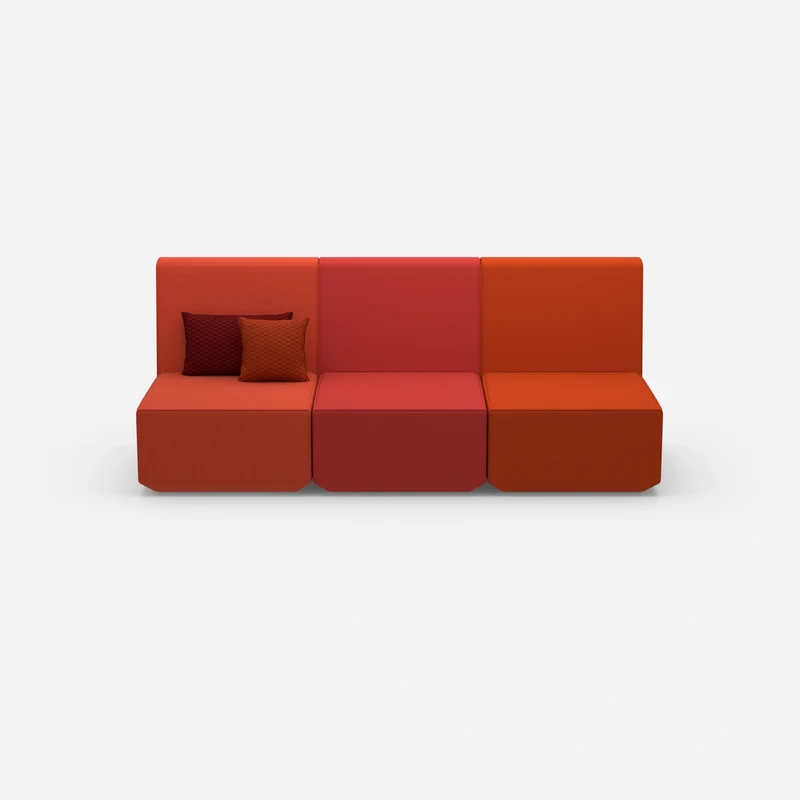 3er Sofa rot