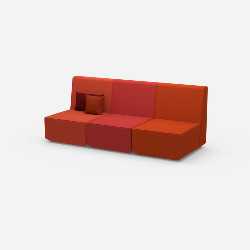 3er Sofa rot