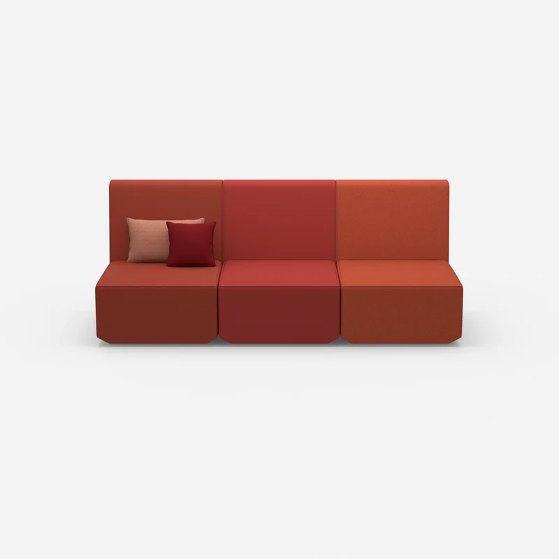 3er Sofa rot