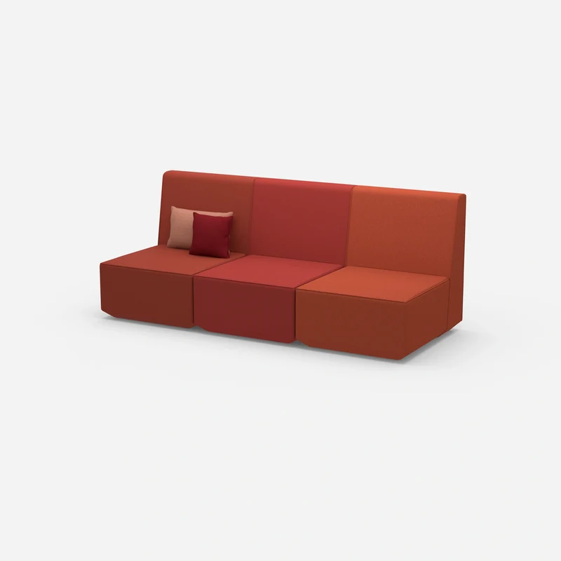 3er Sofa rot