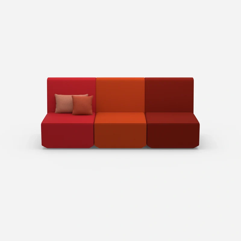 3er Sofa rot