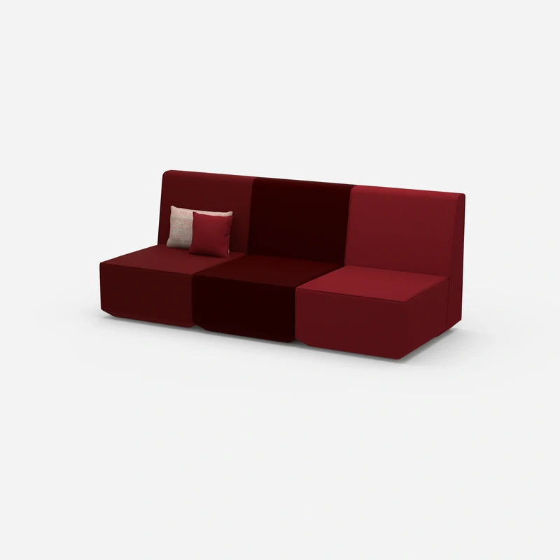 3er Sofa rot