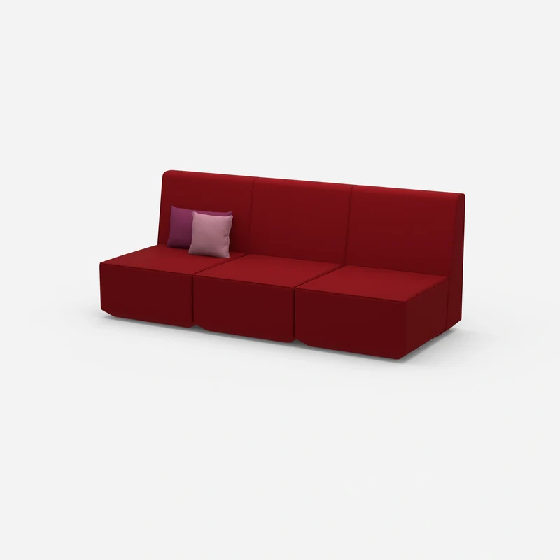 3er Sofa rot
