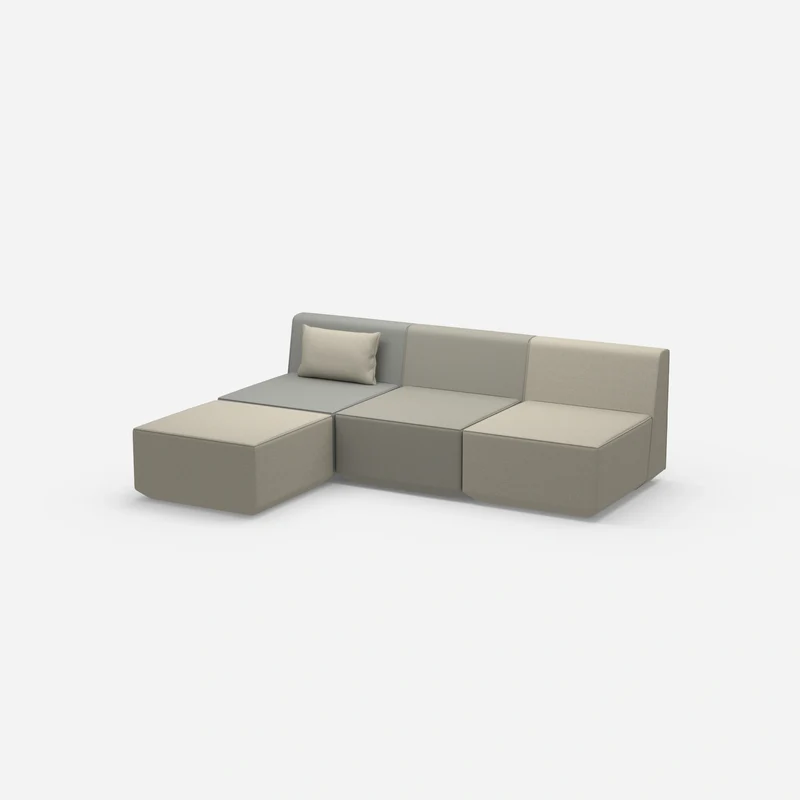 Graues Sofa 3 Sitzer