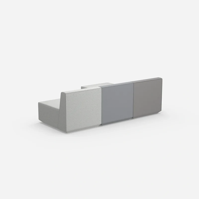 Graues Sofa 3 Sitzer