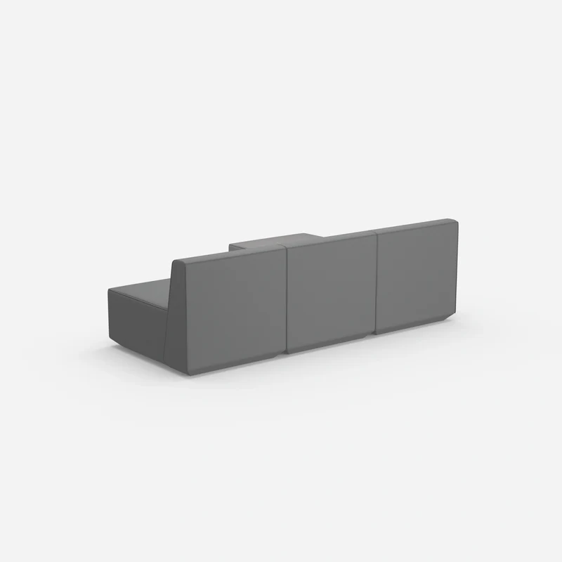 Graues Sofa 3 Sitzer