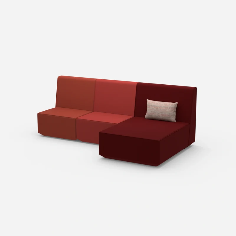 3 Personen Sofa mit Recamiere
