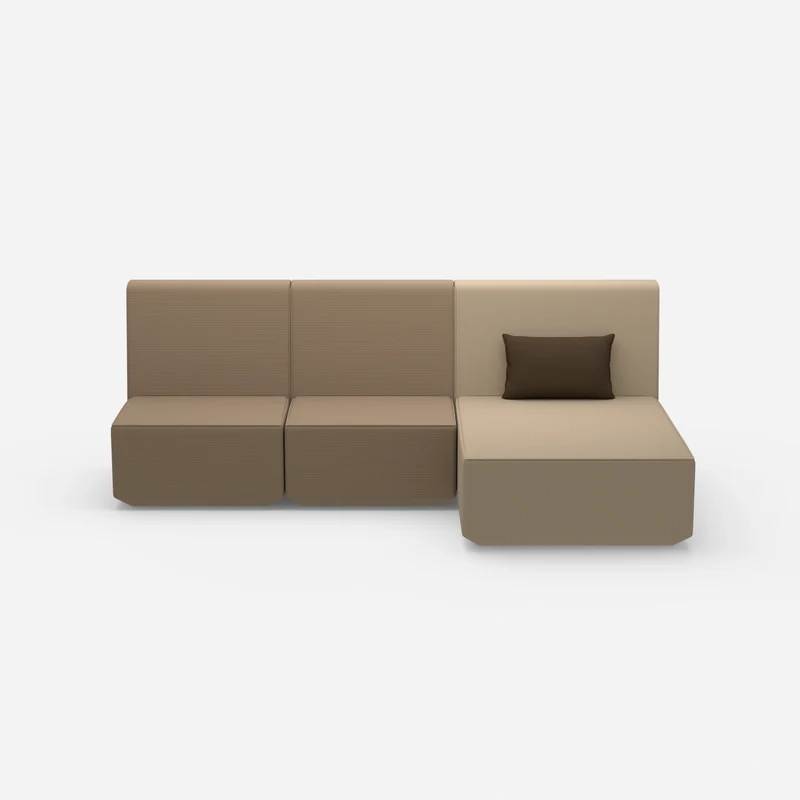3 Personen Sofa mit Recamiere