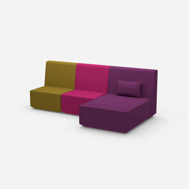 3 Personen Sofa mit Recamiere