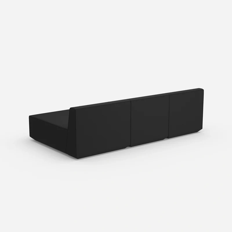 Sofa mit Recamiere für 3 Personen