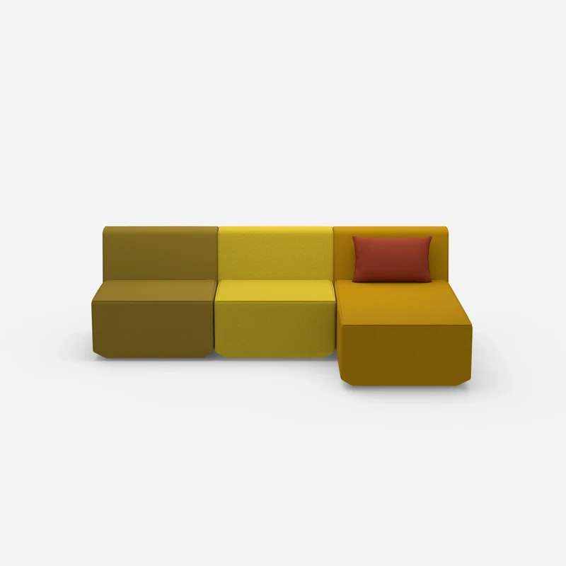 3er Sofa mit Recamiere