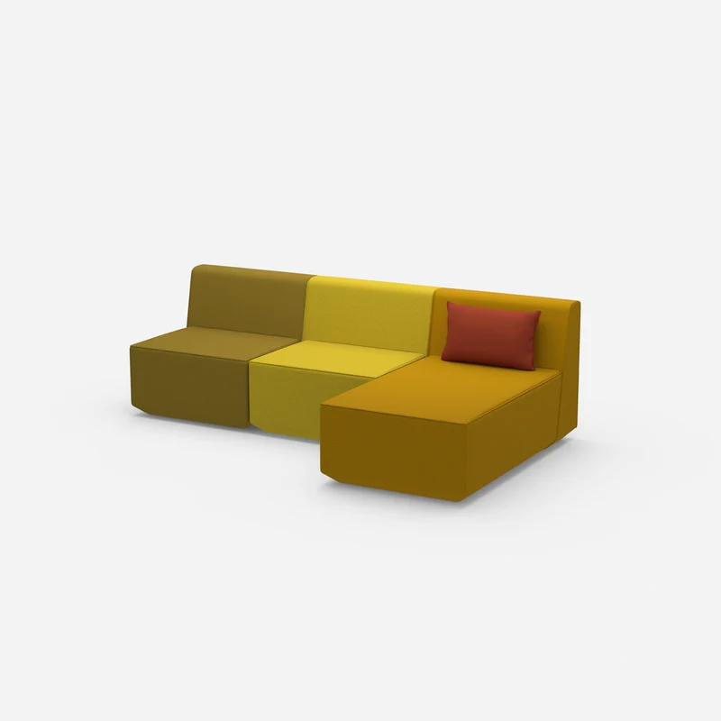 3er Sofa mit Recamiere