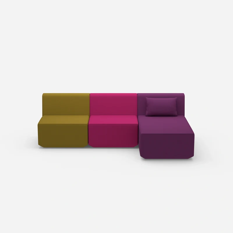 3er Sofa mit Recamiere