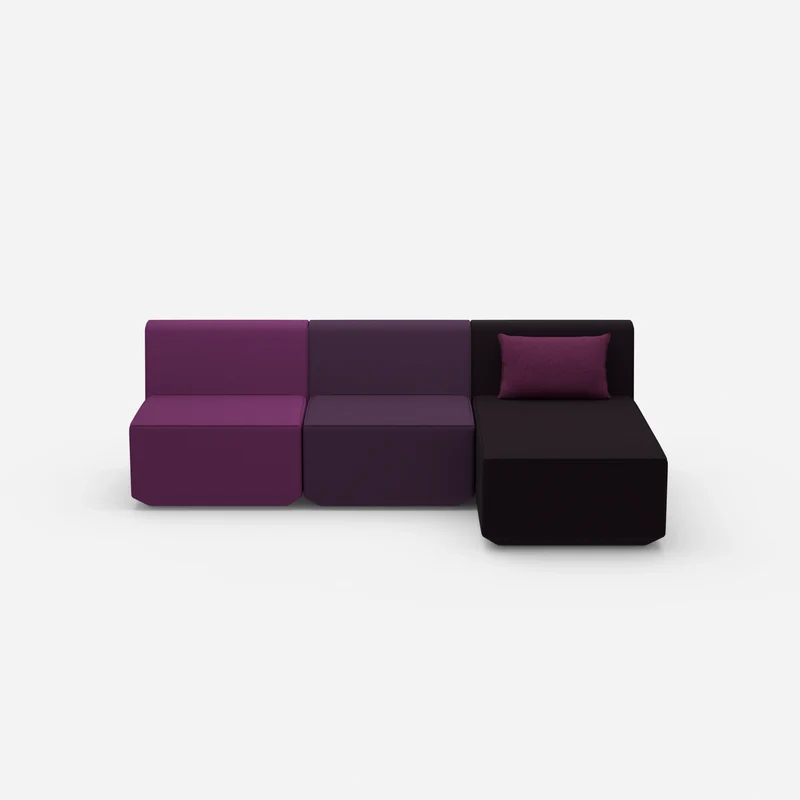 3er Sofa mit Recamiere