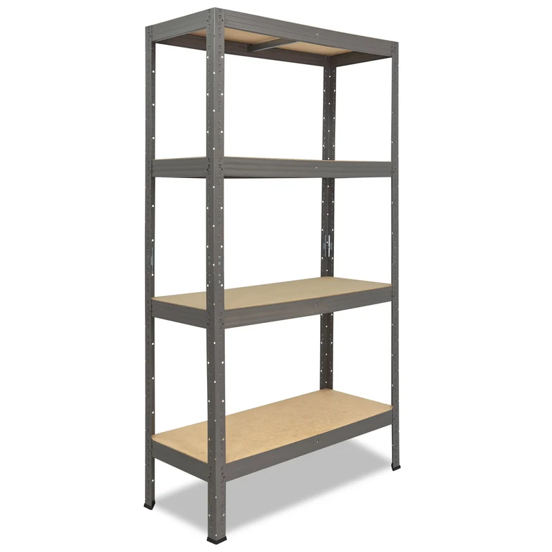 shelfplaza PRO Schwerlastregal 180x110x60 cm grau mit 4 Böden