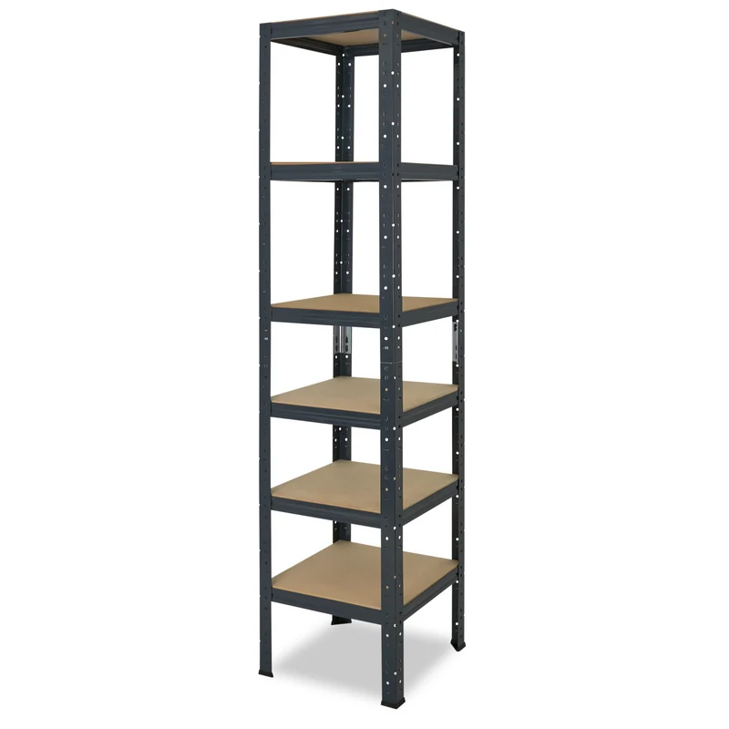 shelfplaza HOME Schwerlastregal 200x45x45 cm anthrazit mit 6 Böden