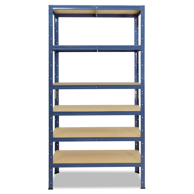 shelfplaza HOME Schwerlastregal 200x23x45 cm blau mit 6 Böden