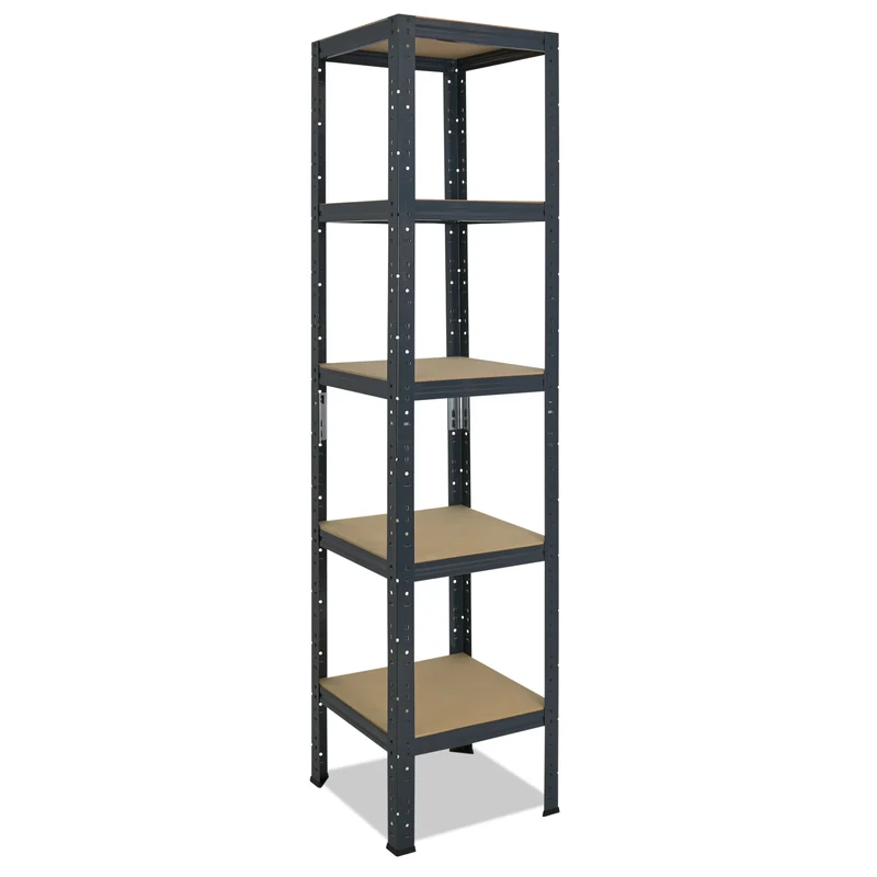 shelfplaza HOME Schwerlastregal 180x45x45 cm anthrazit mit 5 Böden