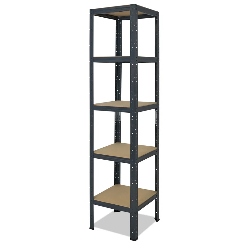 shelfplaza HOME Schwerlastregal 180x45x45 cm anthrazit mit 5 Böden