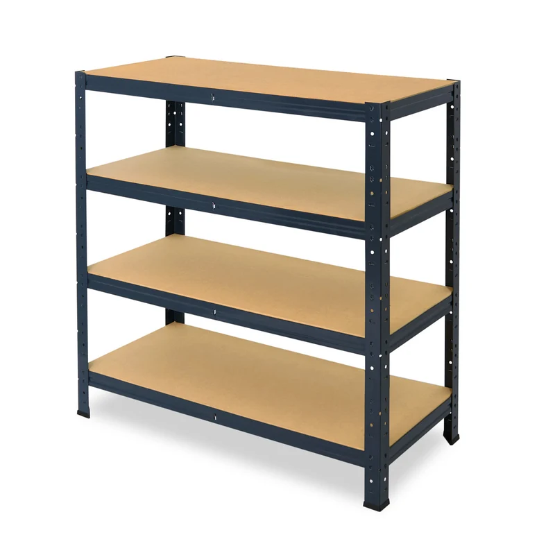 shelfplaza HOME Schwerlastregal 100x75x30 cm anthrazit mit 4 Böden