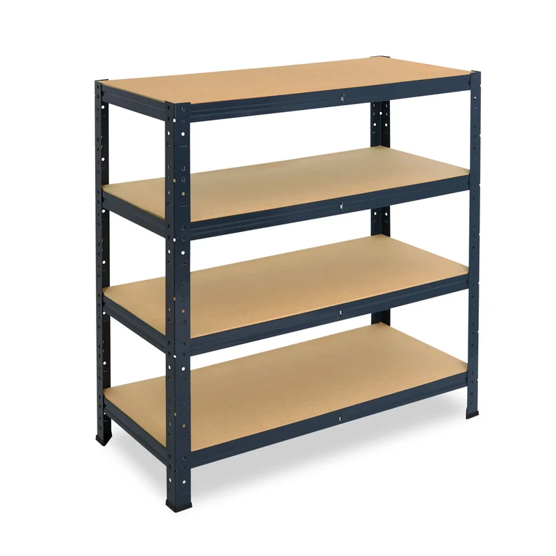 shelfplaza HOME Schwerlastregal 100x23x60 cm anthrazit mit 4 Böden