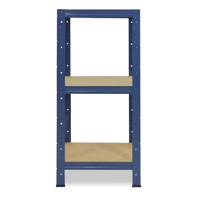 shelfplaza HOME Schwerlastregal 100x45x45 cm blau mit 3 Böden