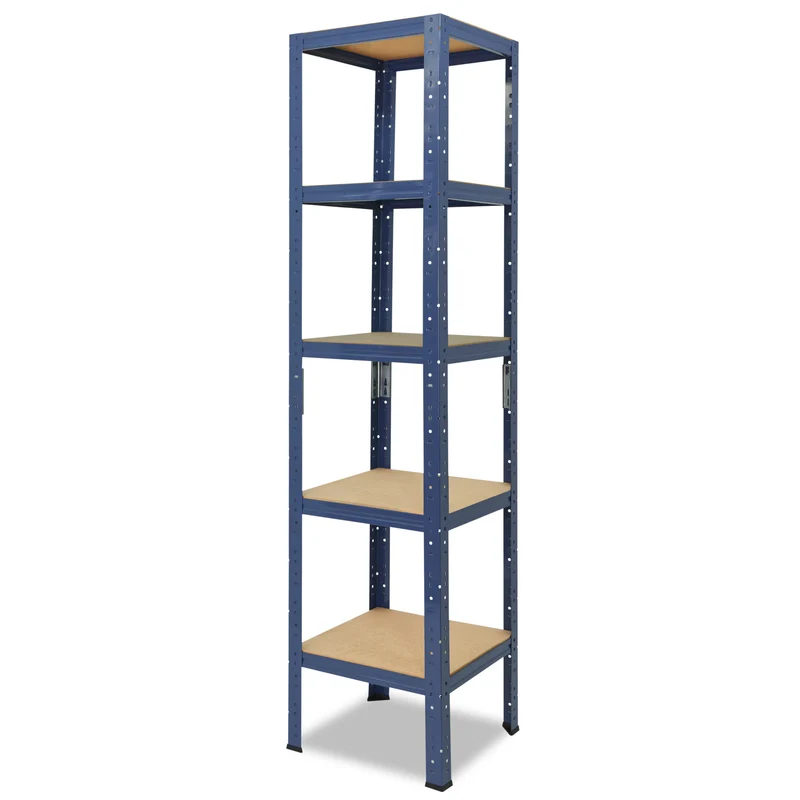 shelfplaza HOME Schwerlastregal 200x45x45 cm blau mit 5 Böden