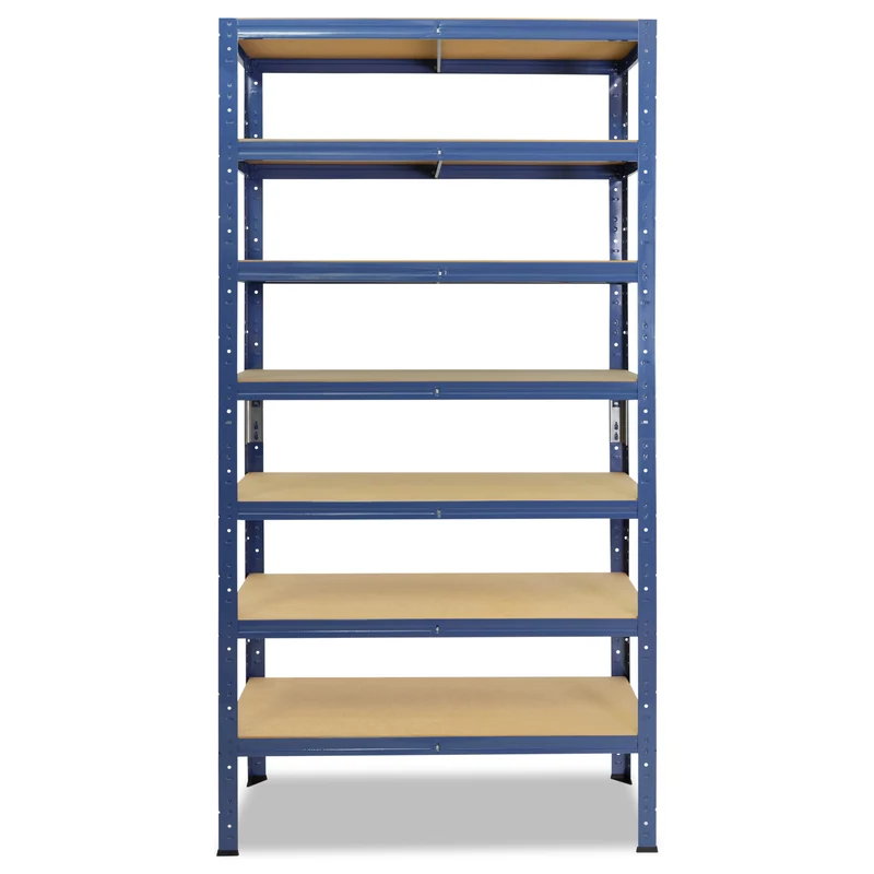 shelfplaza HOME Schwerlastregal 230x23x50 cm blau mit 7 Böden
