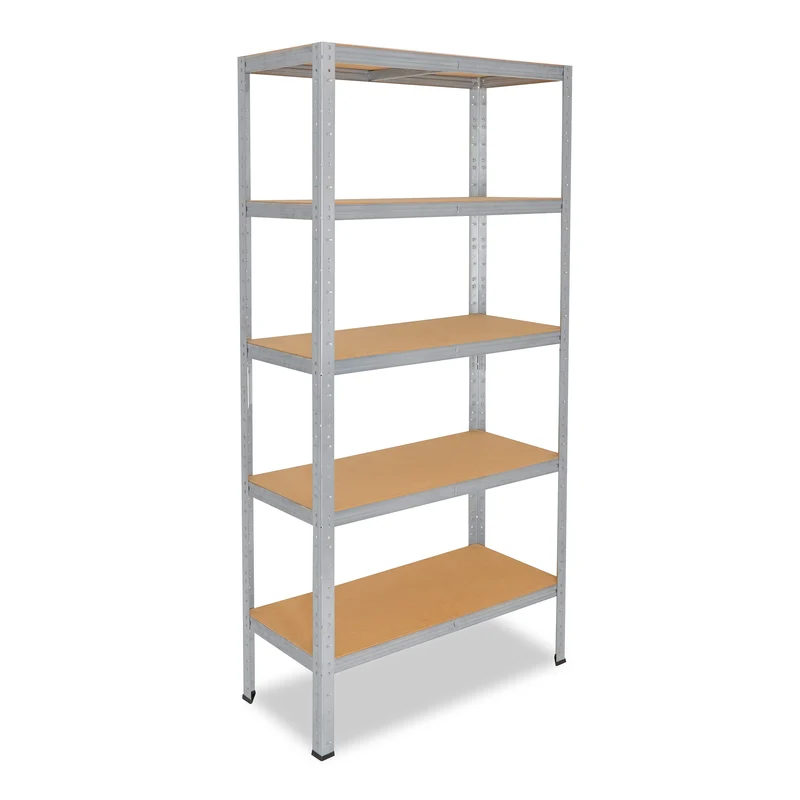 shelfplaza HOME Schwerlastregal 200x40x23 cm verzinkt mit 5 Böden