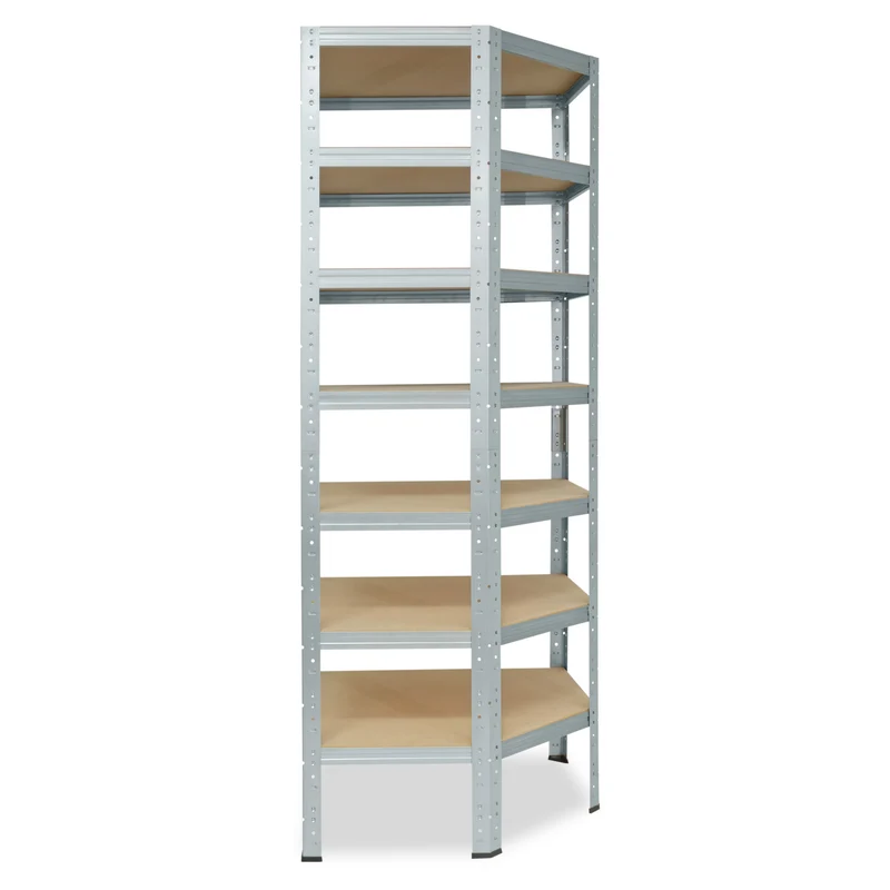 shelfplaza HOME Eckregal 230x70x45 cm verzinkt mit 7 Böden