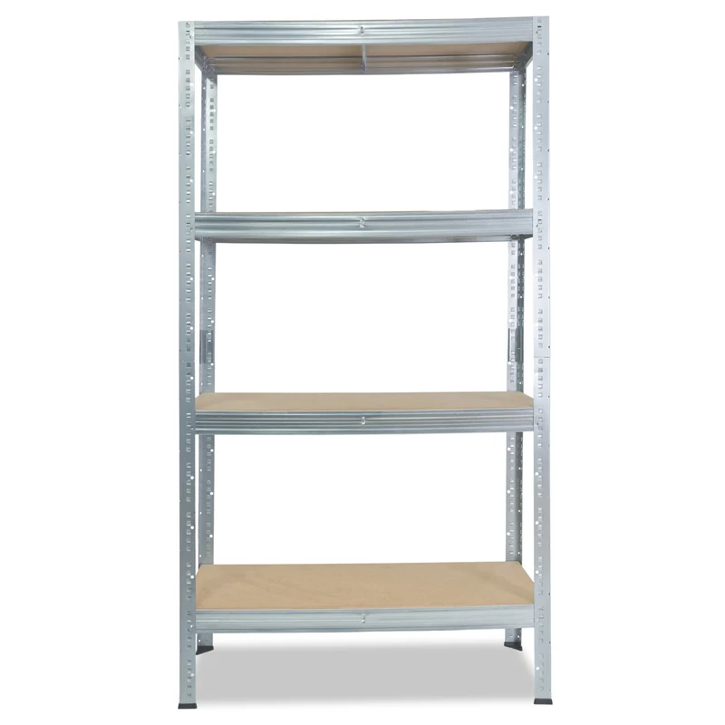 shelfplaza PRO Schwerlastregal 155x75x45 cm verzinkt mit 4 Böden