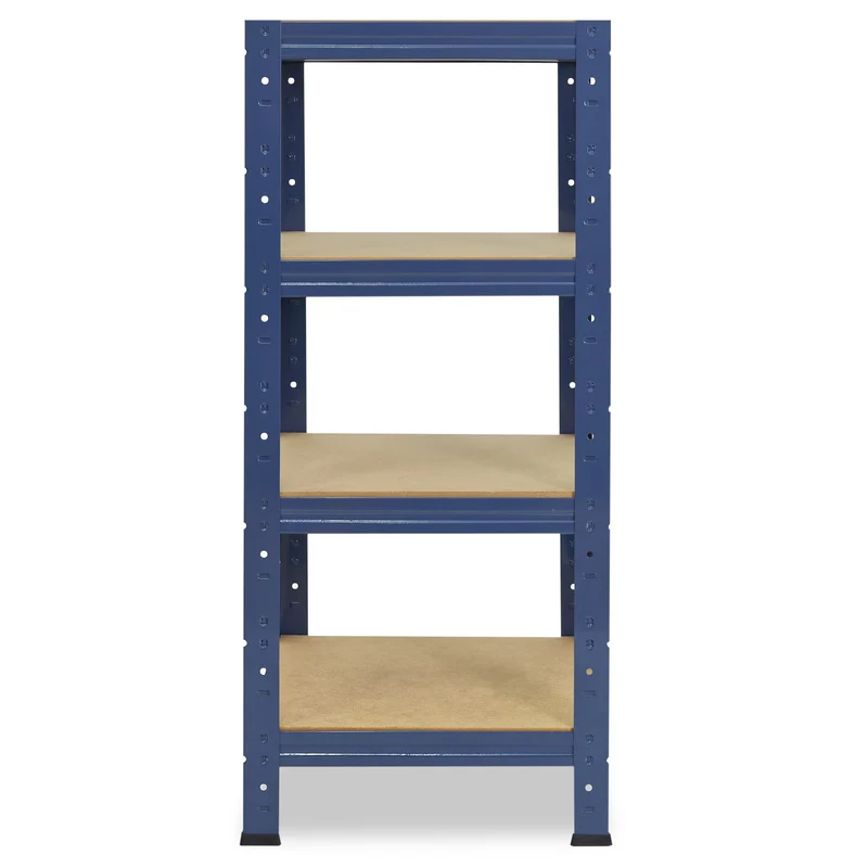 shelfplaza HOME Schwerlastregal 100x45x45 cm blau mit 4 Böden