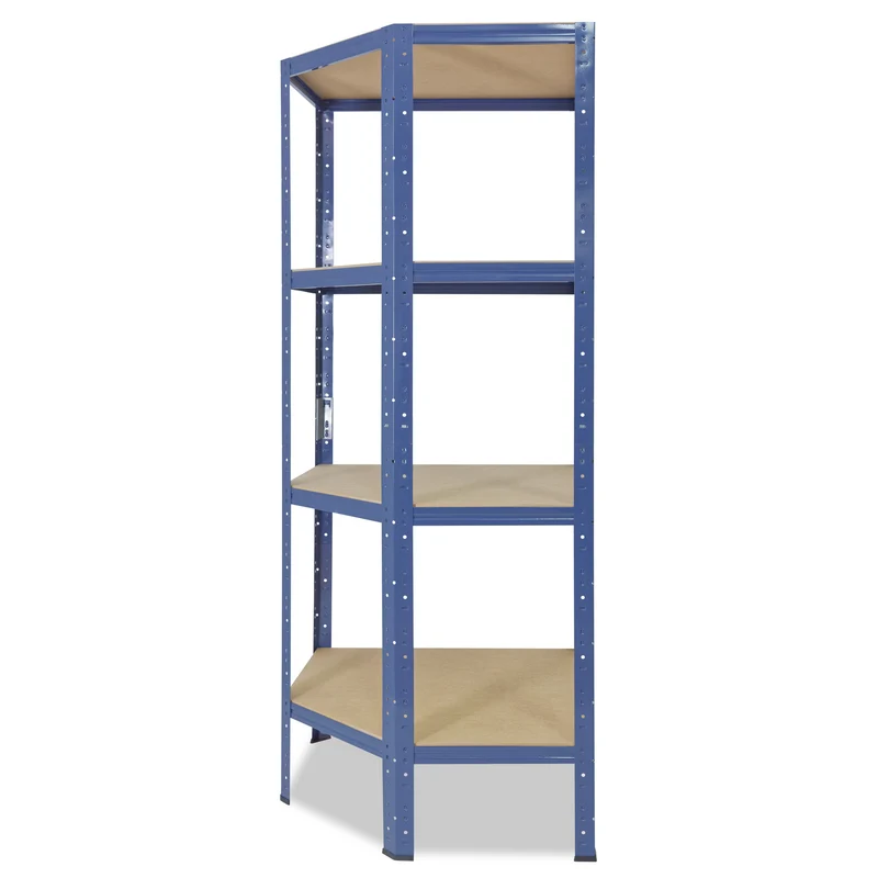 shelfplaza HOME Eckregal 155x70x40 cm blau mit 4 Böden