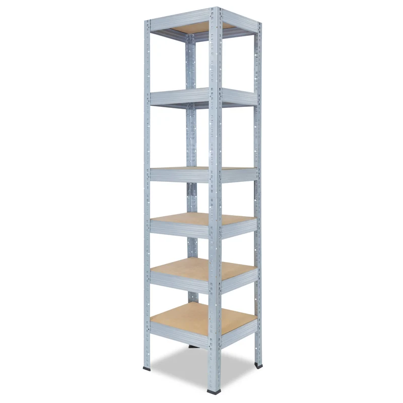 shelfplaza PRO Schwerlastregal 230x50x50 cm verzinkt mit 6 Böden