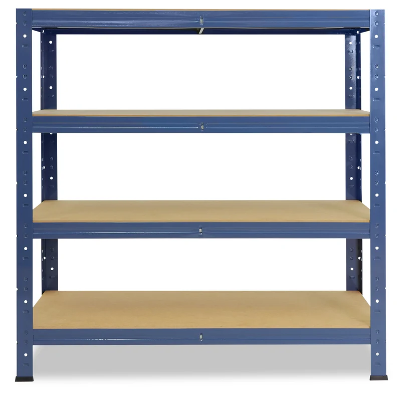 shelfplaza HOME Schwerlastregal 100x45x40 cm blau mit 4 Böden