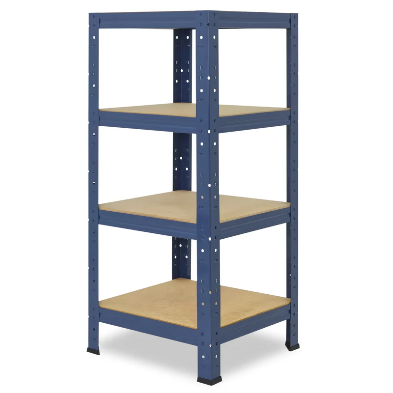 shelfplaza HOME Schwerlastregal 100x40x40 cm blau mit 4 Böden